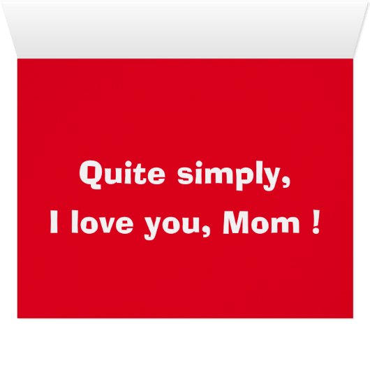 I LOVE MOM (Inside Horizontal (Bottom))