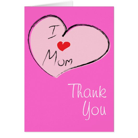 I Love Mom Cards (Front)