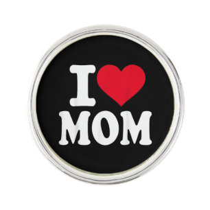 I Love Mom Lapel Pin