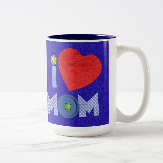i love mom mug (Right)