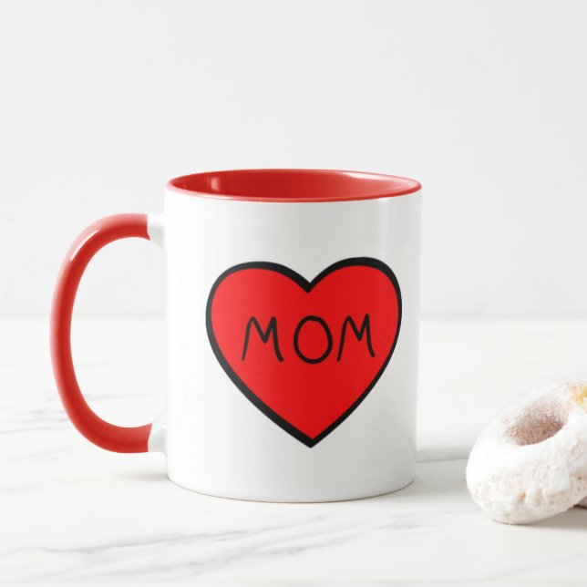 I love Mom mug (With Donut)