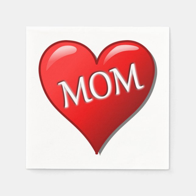 I LOVE MOM NAPKINS (Front)