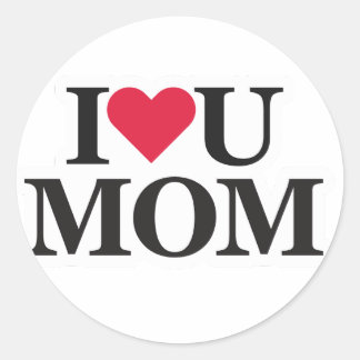 I Love Mom Sticker