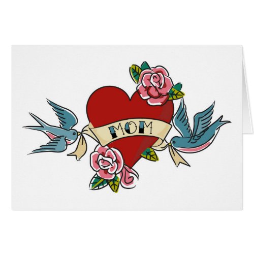 I Love Mom Tattoo Card 1