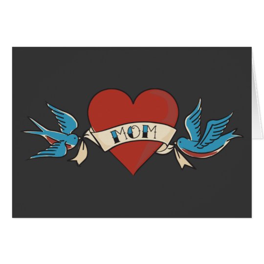 I Love Mom Tattoo Card 2 | Zazzle.com