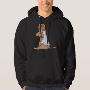 I Love Mom Tattoo Dogue De Bordeaux Mom Dog  Women Hoodie