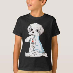 I Love Mom Tattoo Havanese Mom Dog Lover Women  T-Shirt