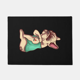 I Love Mom Tattoo Lover Funny French Bulldog Gift Doormat