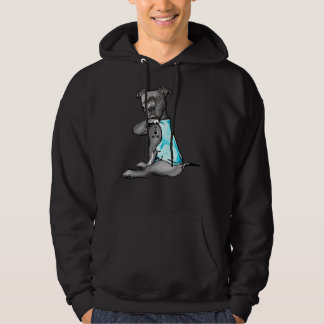 I Love Mom Tattoo Pitbull Dog Lover Women Pitbull  Hoodie