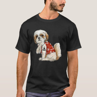 I Love Mom Tattoo Shih Tzu Mom  Mother's Day T-Shirt