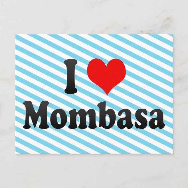 I Love Mombasa, Kenya Postcard (Front)