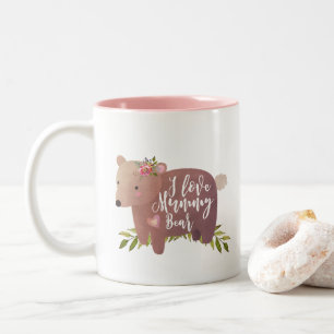 i love mommy cute bear mug mothers day
