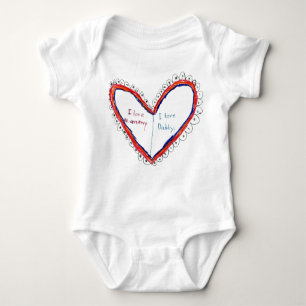 I Love Mommy & Daddy Baby Bodysuit