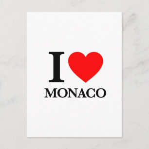 I Love Monaco Postcard