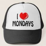 I Love Mondays Cap at Zazzle