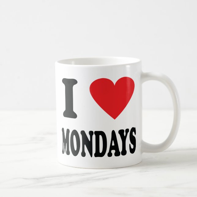 I love mondays icon coffee mug (Right)