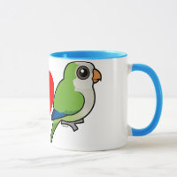 I Love Monk Parakeets Combo Mug