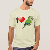I Love Monk Parakeets Men's Basic T-Shirt