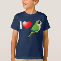 I Love Monk Parakeets Kids' Hanes TAGLESS® T-Shirt