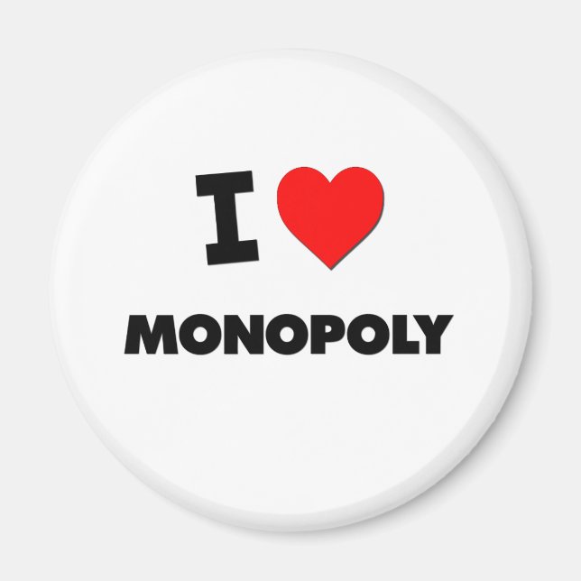 I Love Monopoly Magnet (Front)