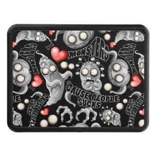 I Love Monsters 'cause People Sucks Hitch Cover