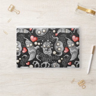 I Love Monsters 'cause People Sucks HP Laptop Skin
