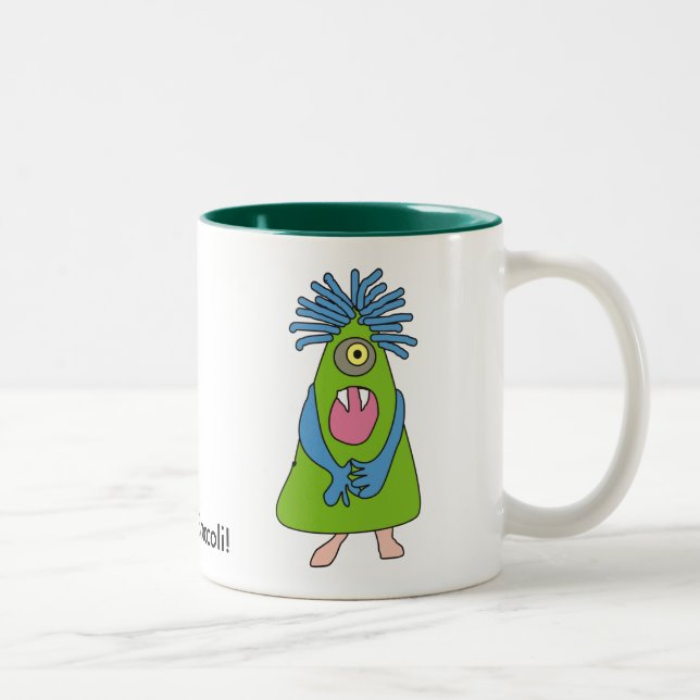 "I Love Monsters" Gifts Two-Tone Coffee Mug (Right)