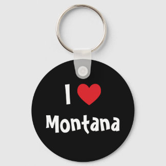I Love Montana Keychain