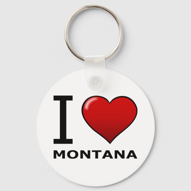 I LOVE MONTANA KEYCHAIN (Front)