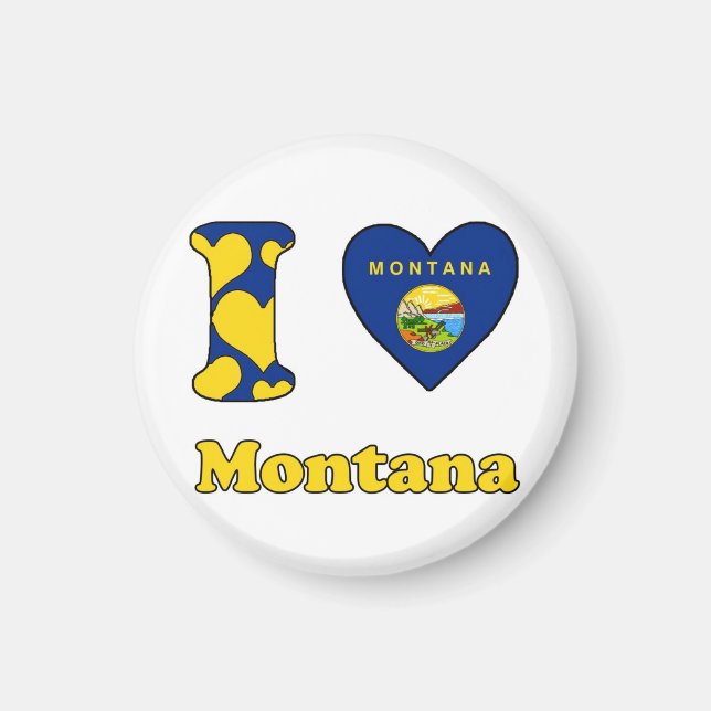 I love Montana Magnet (Front)