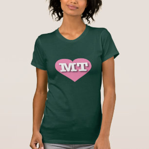 I love Montana - MT pink heart T-Shirt
