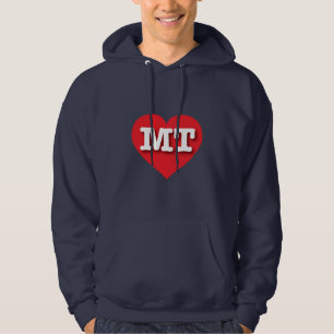 I love Montana - MT red heart Hoodie