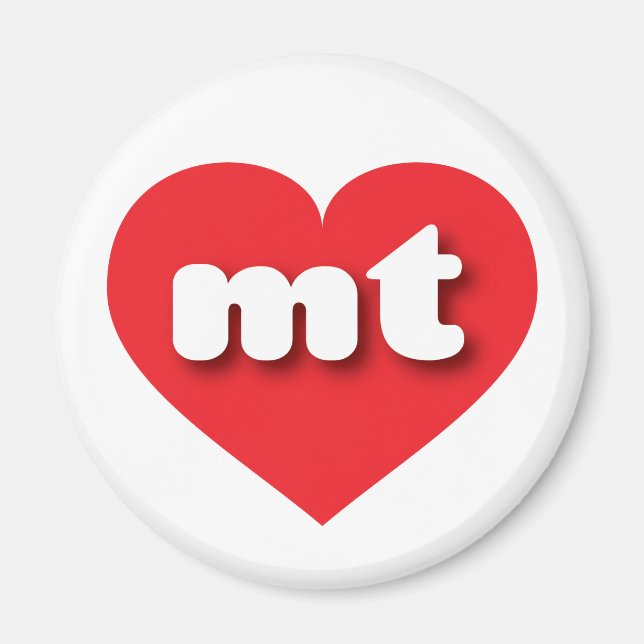 I love Montana - mt red heart Magnet (Front)