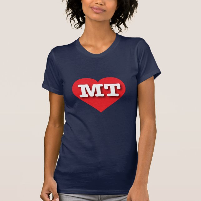 I love Montana - MT red heart T-Shirt (Front)