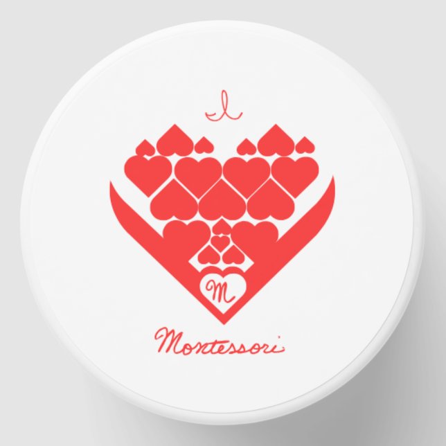 I Love Montessori Candle  Mini Candle Favors (Front)