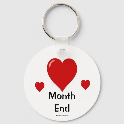 I Love Month End Accountant Quote Gift Keychain