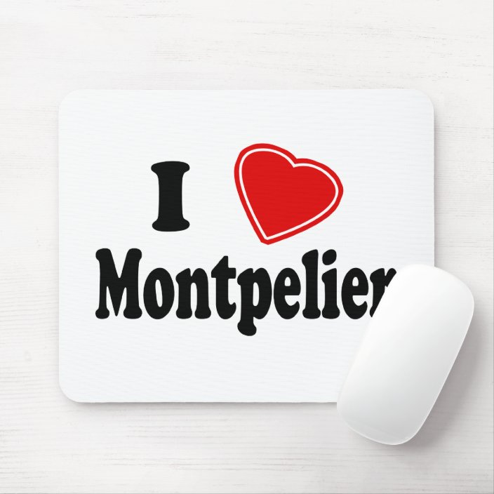 I Love Montpelier Mousepad