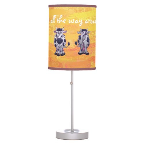 I love MOO Cow Front and Back Table Lamp