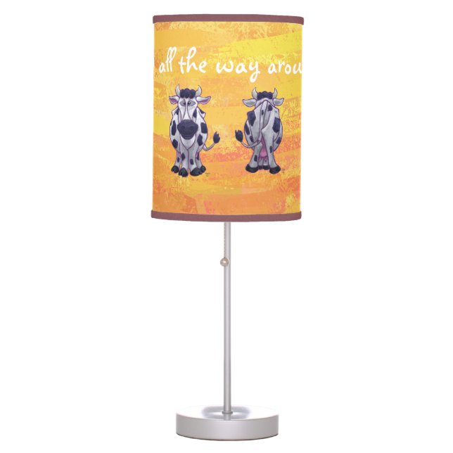 I love MOO Cow Front and Back Table Lamp (Front)