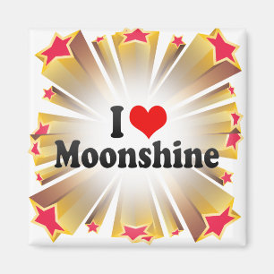 I Love Moonshine Magnet
