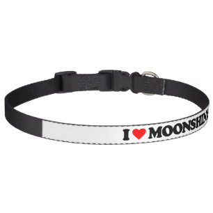I LOVE MOONSHINE PET COLLAR