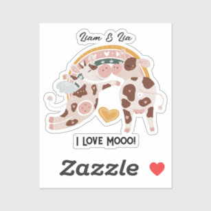 Cow Hearts Valentines stickers