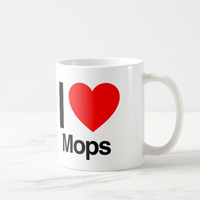 i love mops coffee mug (Right)