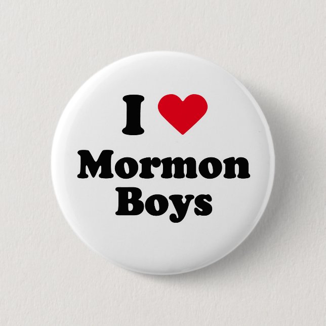 I love mormon boys button (Front)