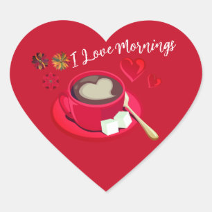 I Love Mornings Sticker