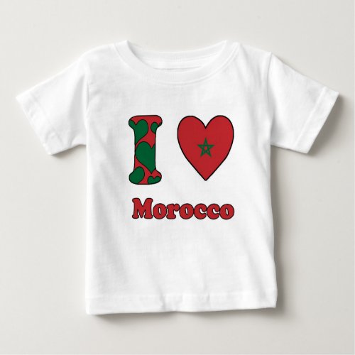 I love Morocco Baby T_Shirt