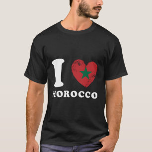 I Love Morocco He Flag Morocco T-Shirt