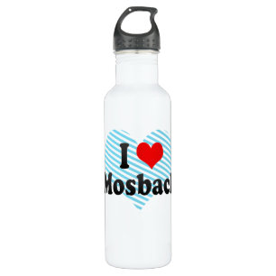 I Love Mosbach, Germany Water Bottle