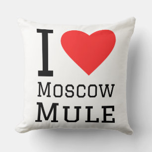 I love Moscow mule Throw Pillow