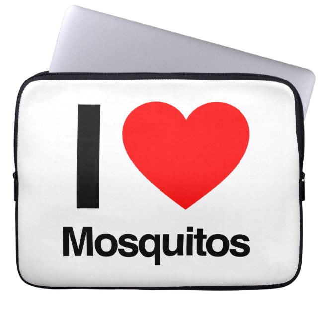 i love mosquitos laptop sleeve (Front)